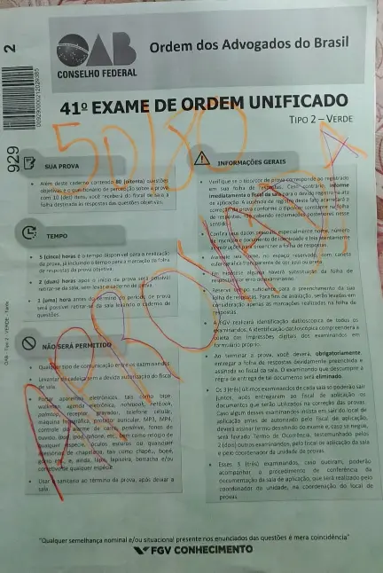 22. Estefany Sulamita - Aprovada 50 pontos Exame 41 - Meta OAB 2 foto